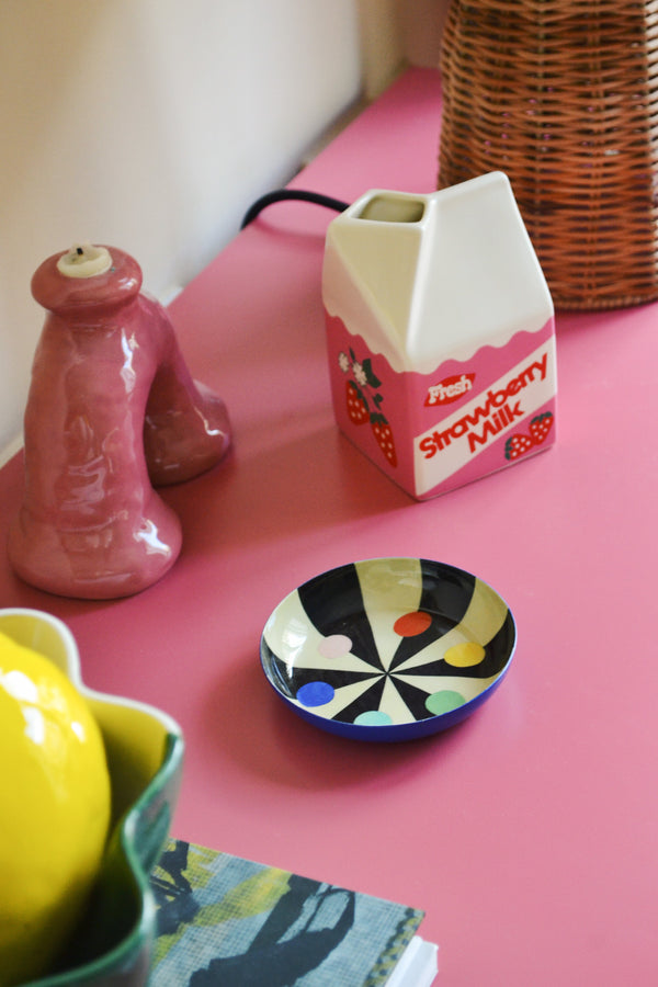 Enamel Printed Trinket Dish - Benson’s Colour Hexagon