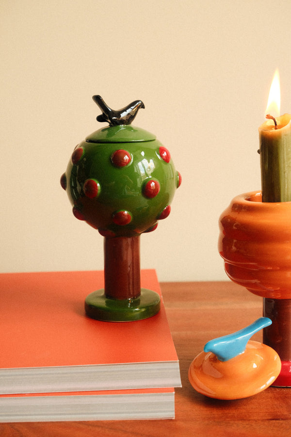Hal Haines /  &k Amsterdam | Bird In Apple Tree Candle Holder