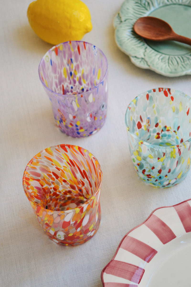 Murano Glass Tumbler - Three Colours Available