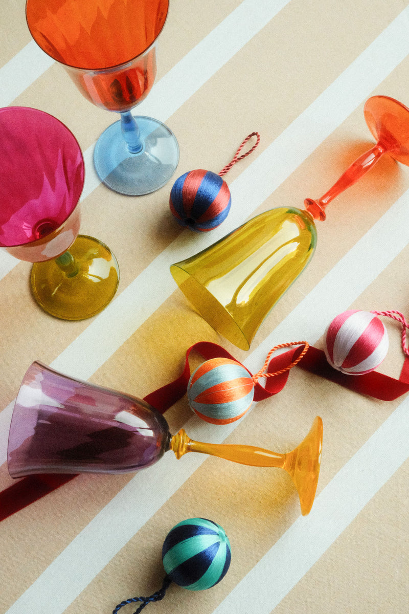 Set of Two Petunia Optic Wine Glasses