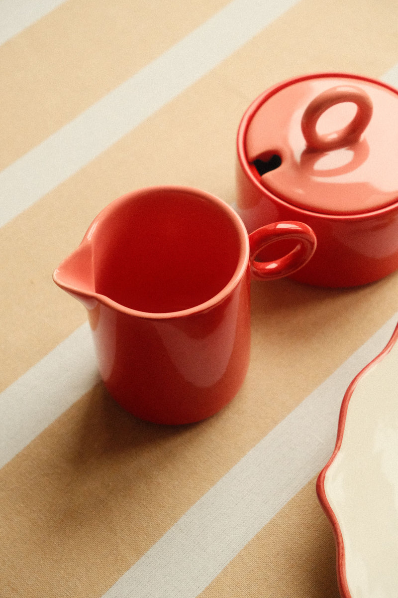 Red Milk Jug
