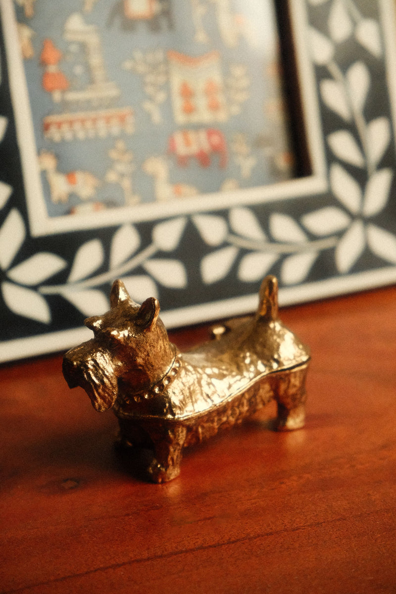 Small Gold Terrier Trinket Box