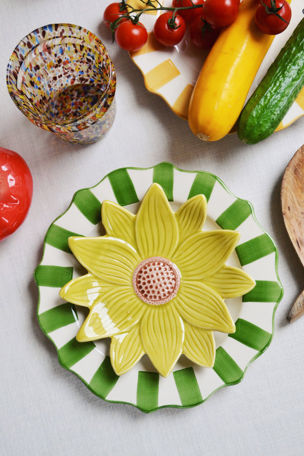 Yellow Flower Plate