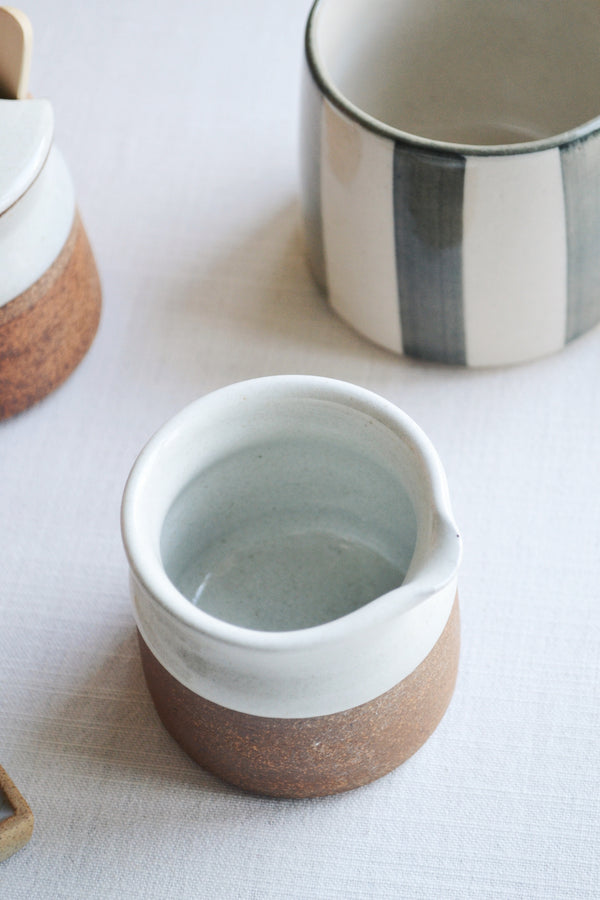 Small Stoneware Jug - Milk White