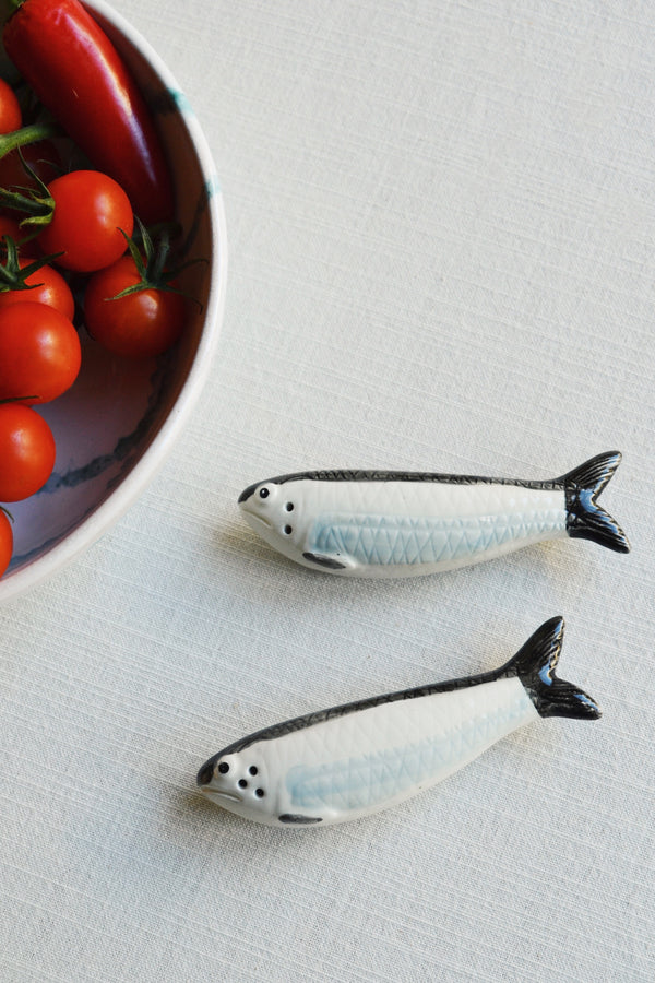 Salt and Pepper Sardine Shakers