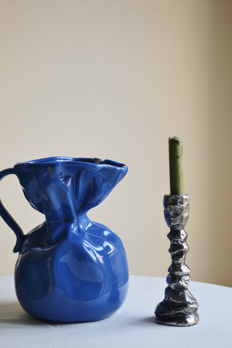 Antique Silver Candlestick Holder