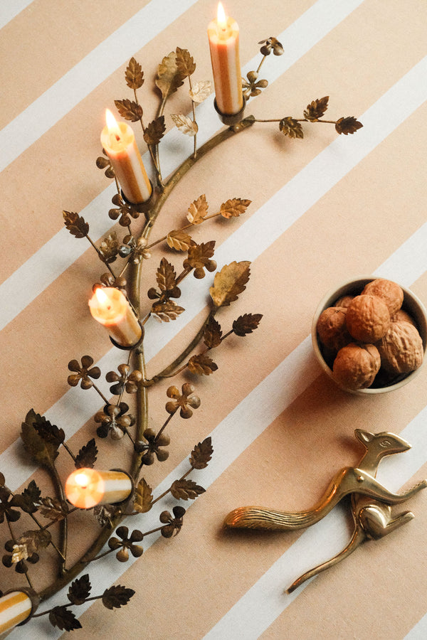 Antique Gold Branch Candle Holder