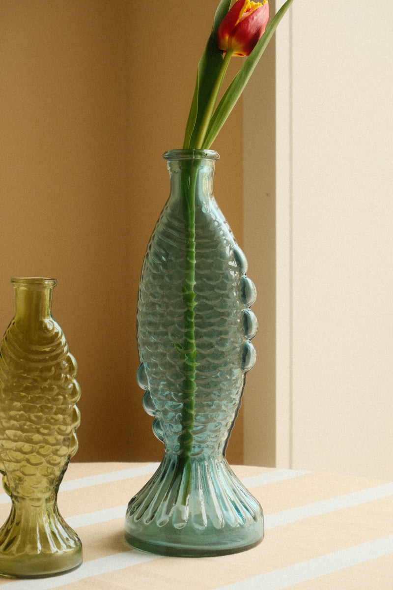 Glass Fish Vase - Two Styles Available