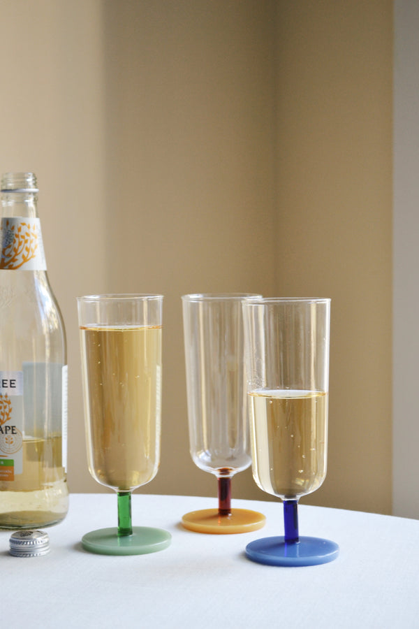 Set of Two Flutes - Amber