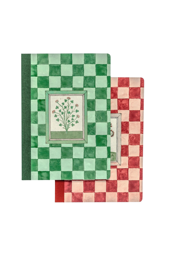 Set of Two 15th Notebooks - Century Illustrated Herbs