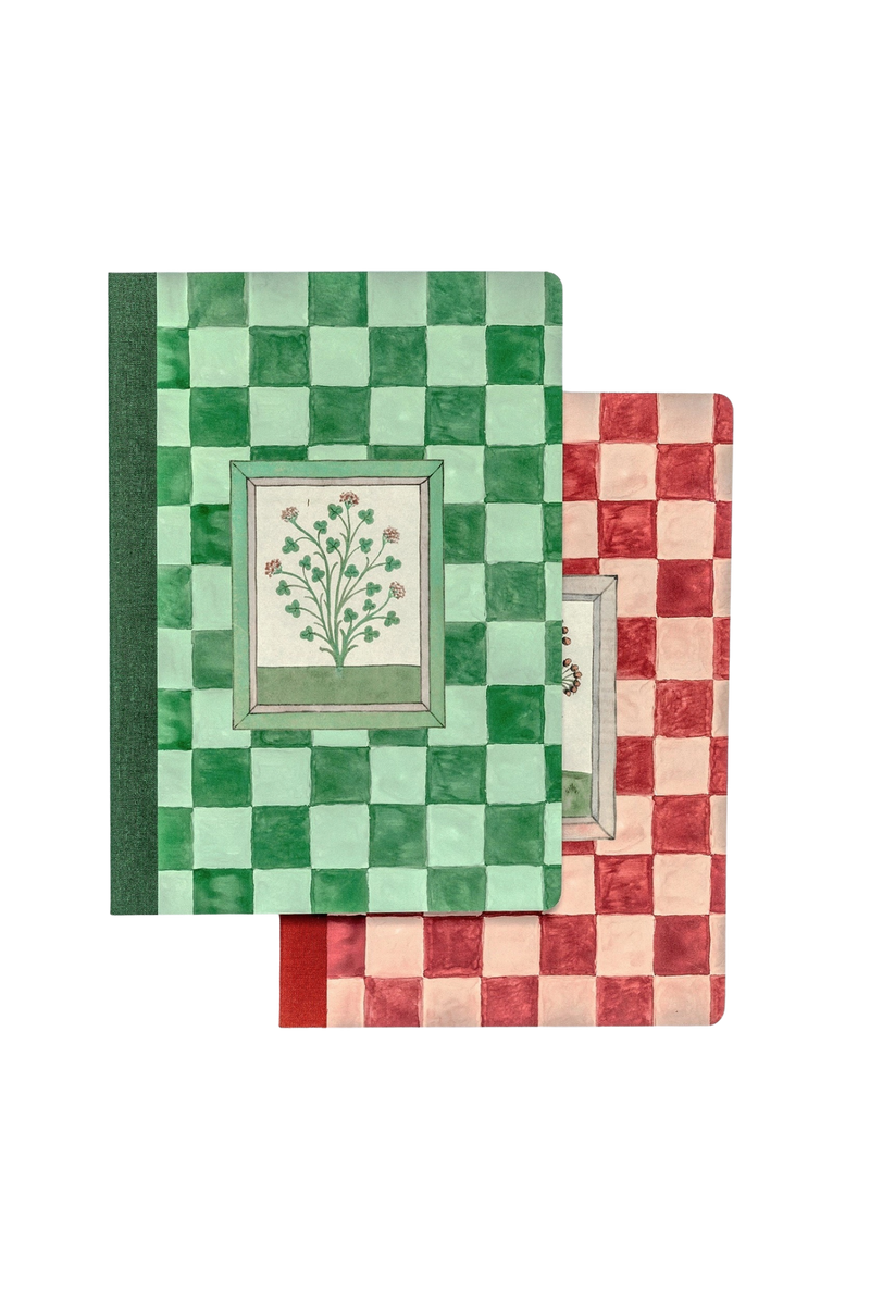 Set of Two 15th Notebooks - Century Illustrated Herbs