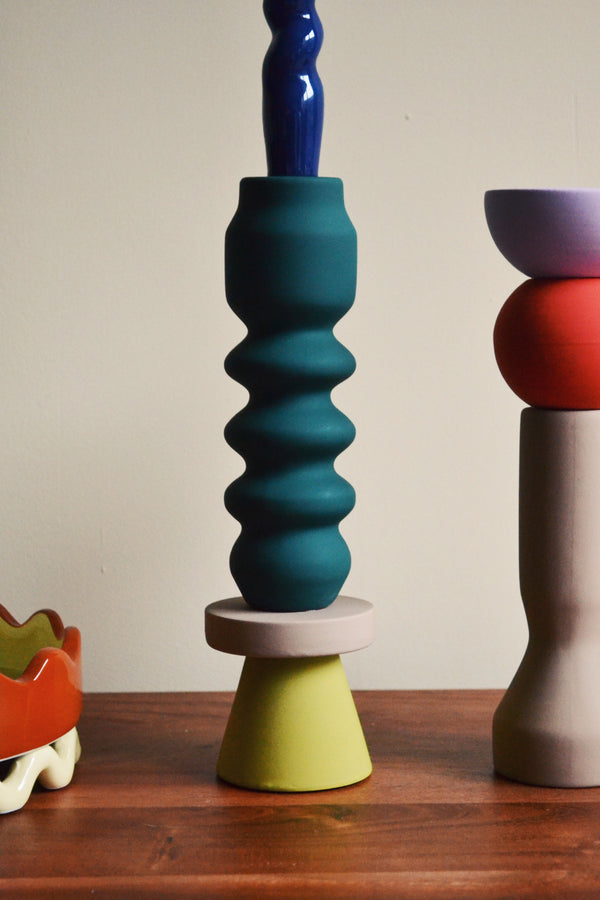 Stack Forest Tall Candlestick Holder