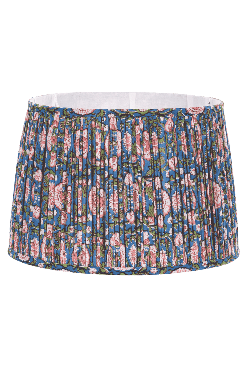 Blue and Pink Floral Lampshade