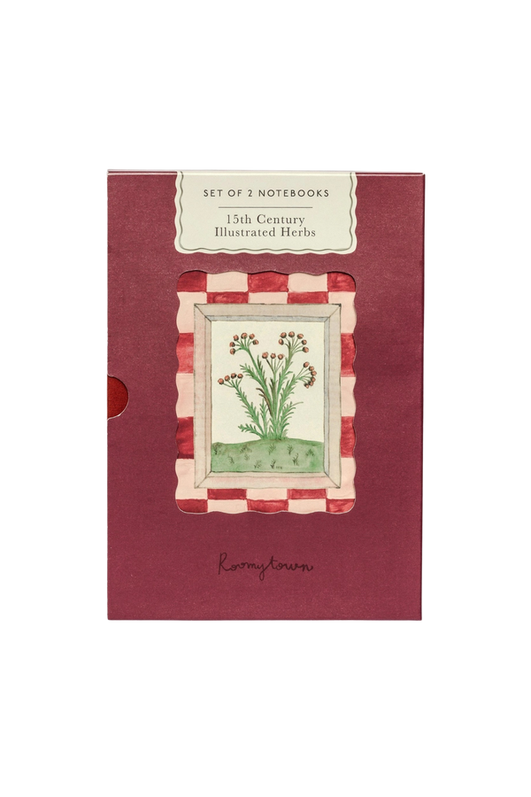 Set of Two 15th Notebooks - Century Illustrated Herbs
