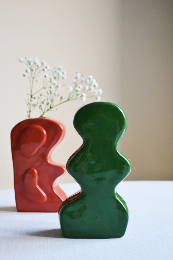 Clay Vase - Green