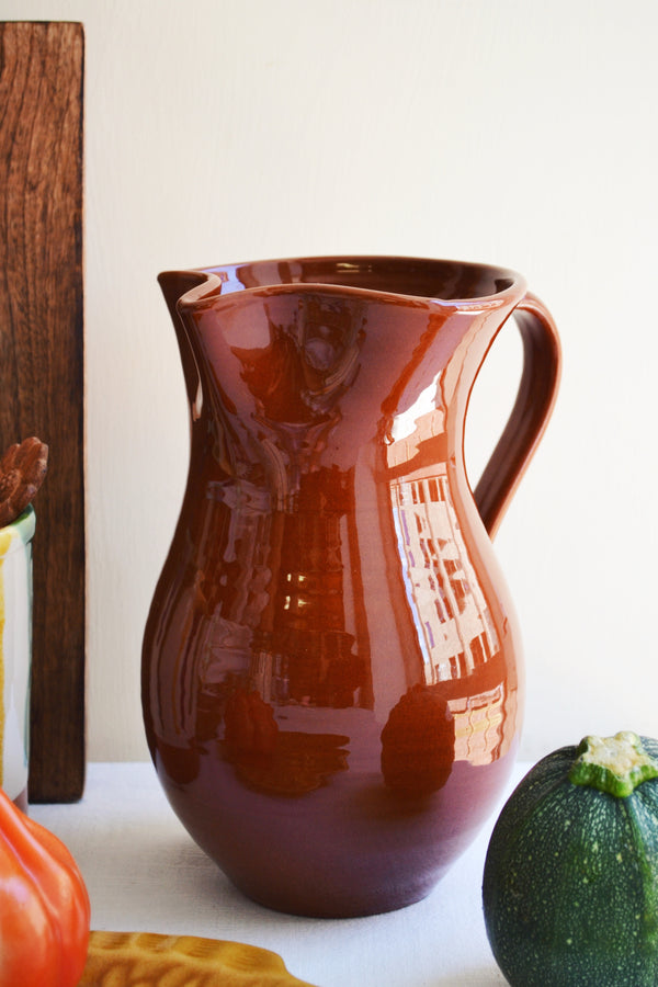 Glazed Brown Traditional Stoneware jug