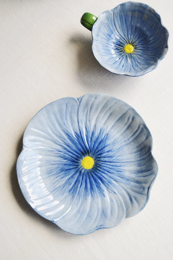 Poppy Plate - Blue