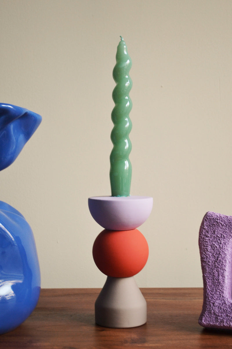 Stack Tomato Candlestick Holder