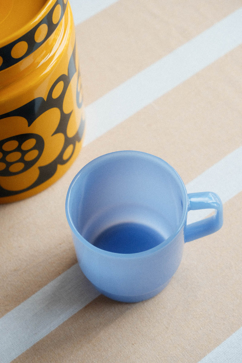 Stacking Glass Mug - Milky Blue