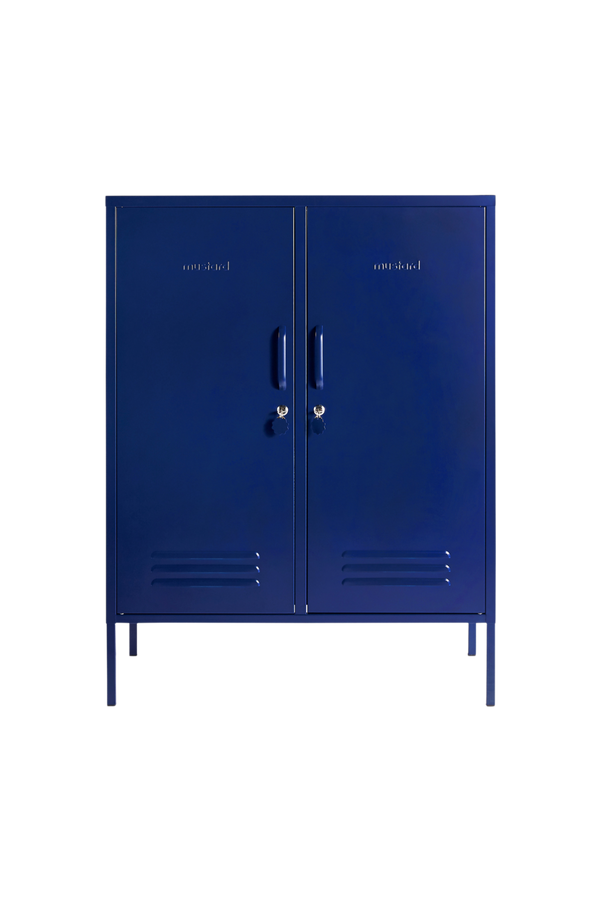Mustard Made | The Midi Metal Locker in Navy