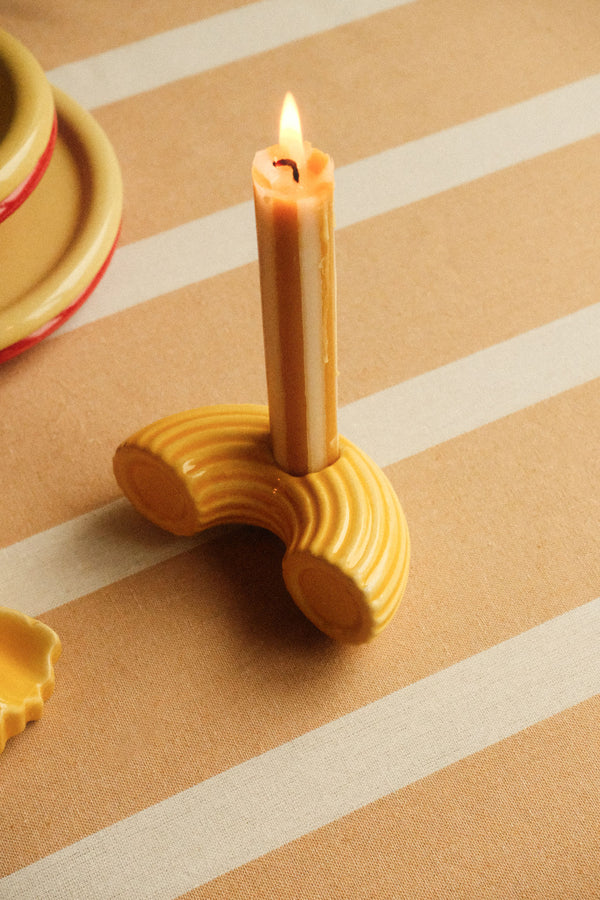 Macaroni Pasta Candle Holder