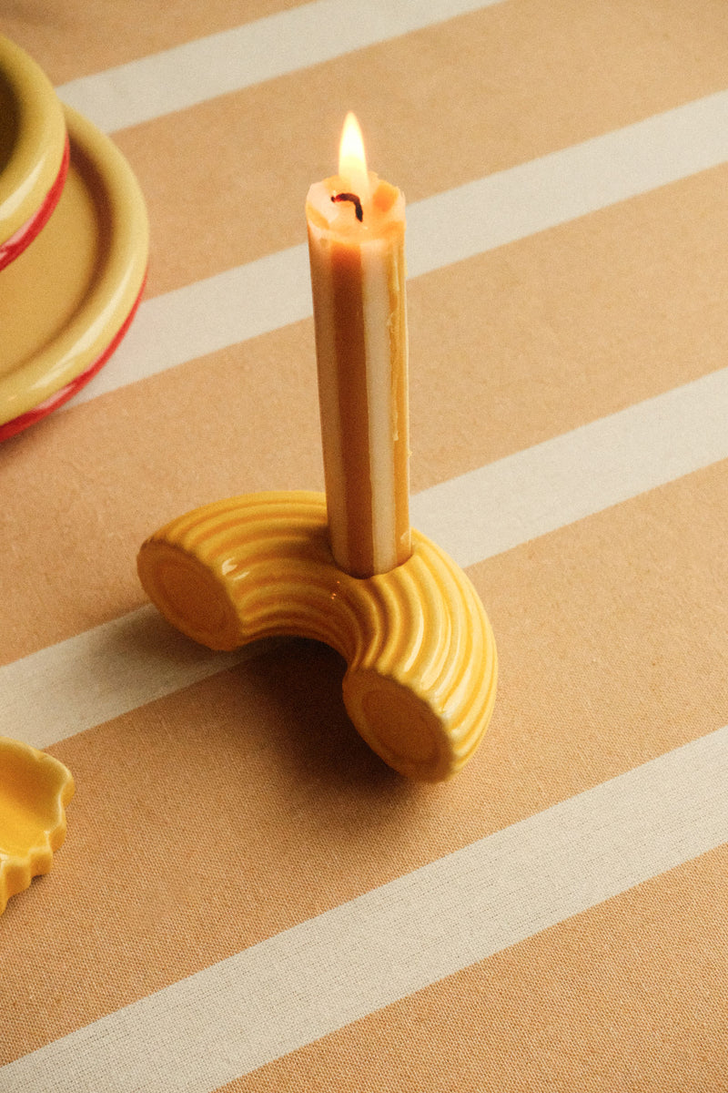 Macaroni Pasta Candle Holder