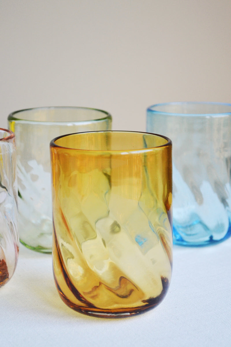 Ripple Drinking Glass - Four Colours Available