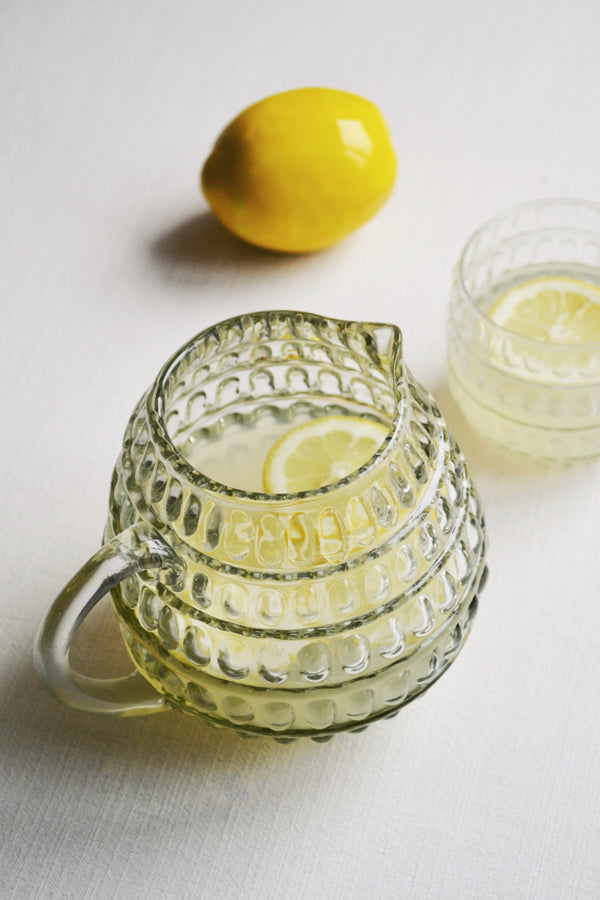 Glass Jug with Dots