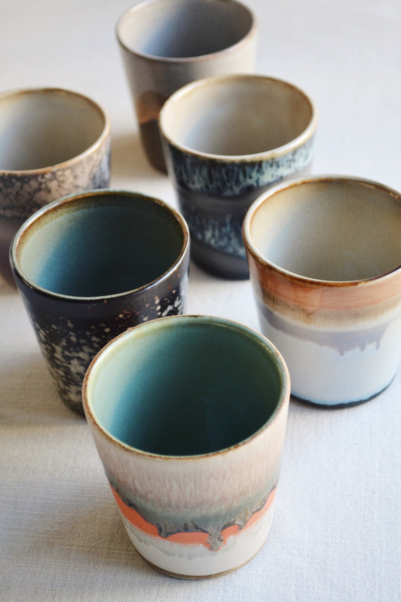 HKLIVING ® | Set of Six Coffee Mugs - Elements