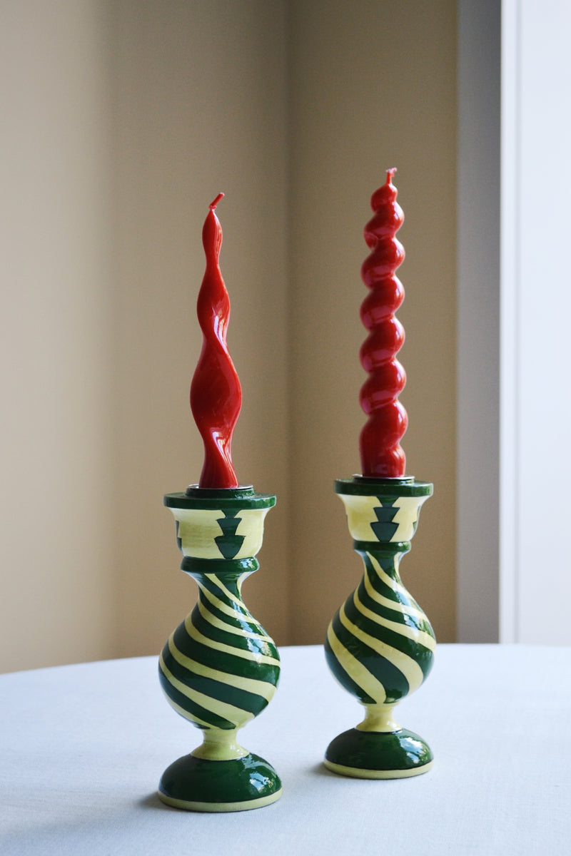 Glossy Red Candle - Two Styles Available