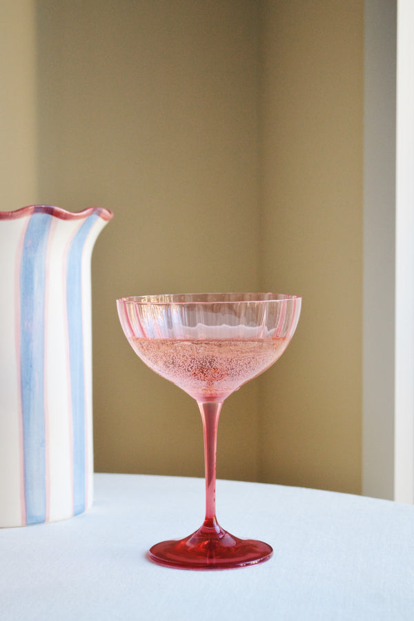 Pink Champagne Glass