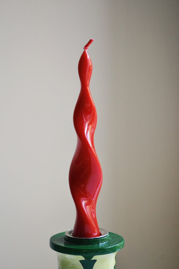 Glossy Red Candle - Two Styles Available