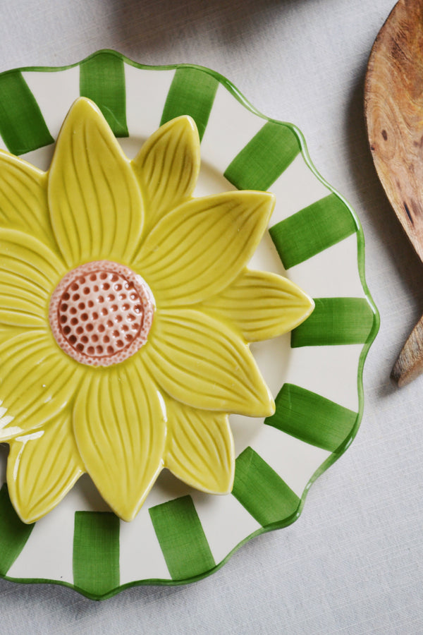 Yellow Flower Plate