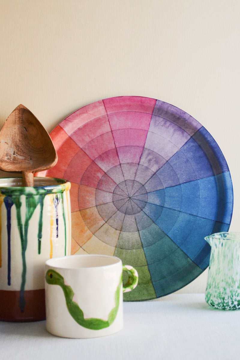 Birchwood Serving Tray - Philipp Otto Runge Colour Wheel