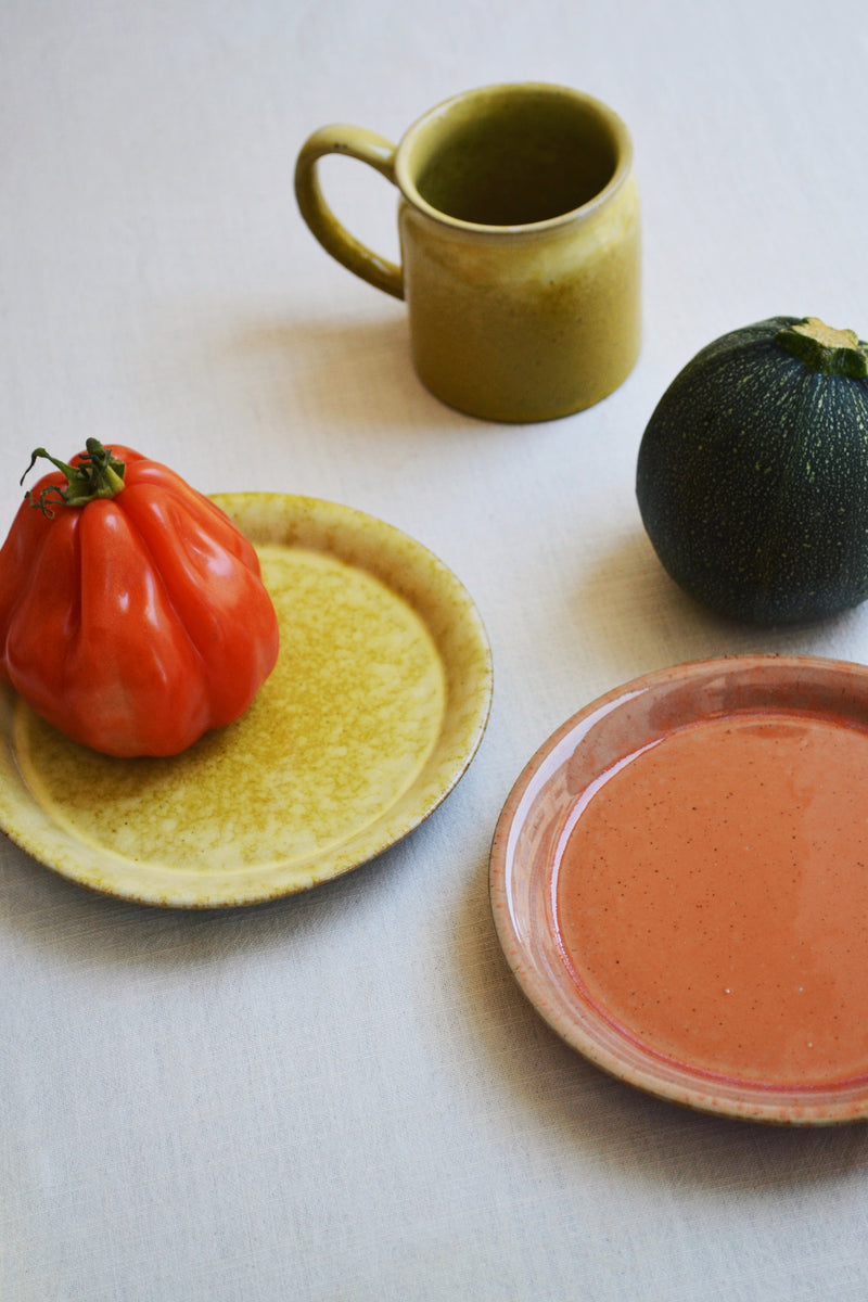 Sunset Stoneware Cake Plate - Two Colours Available