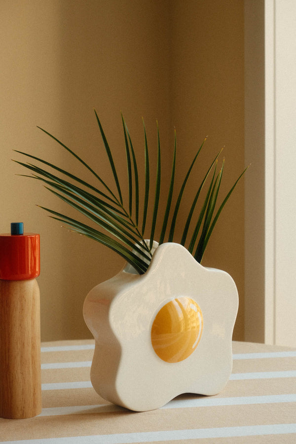 Fried Egg Vase