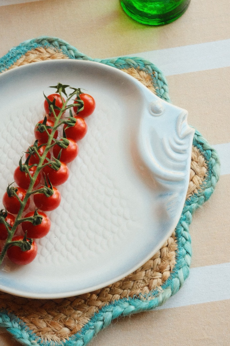 Blue and White Ceramic Round Fish Plate – Spicer and Wood