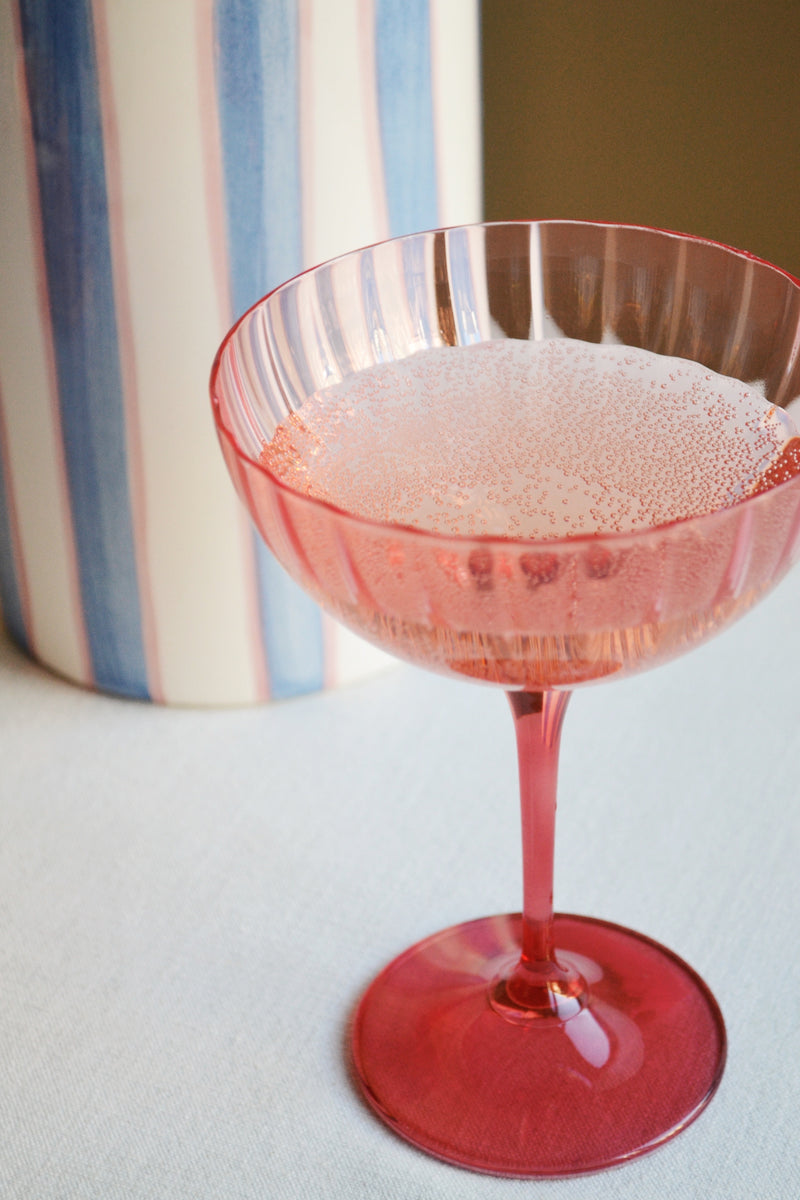 Pink Champagne Glass