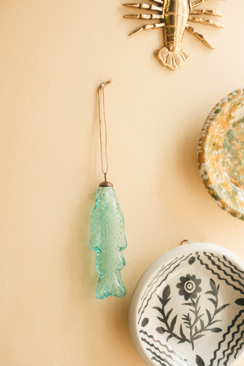 Decorative Hanging Glass Fish - Five Colours Available