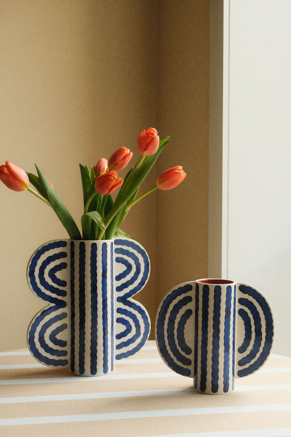 Small Butterfly Vase - Blue