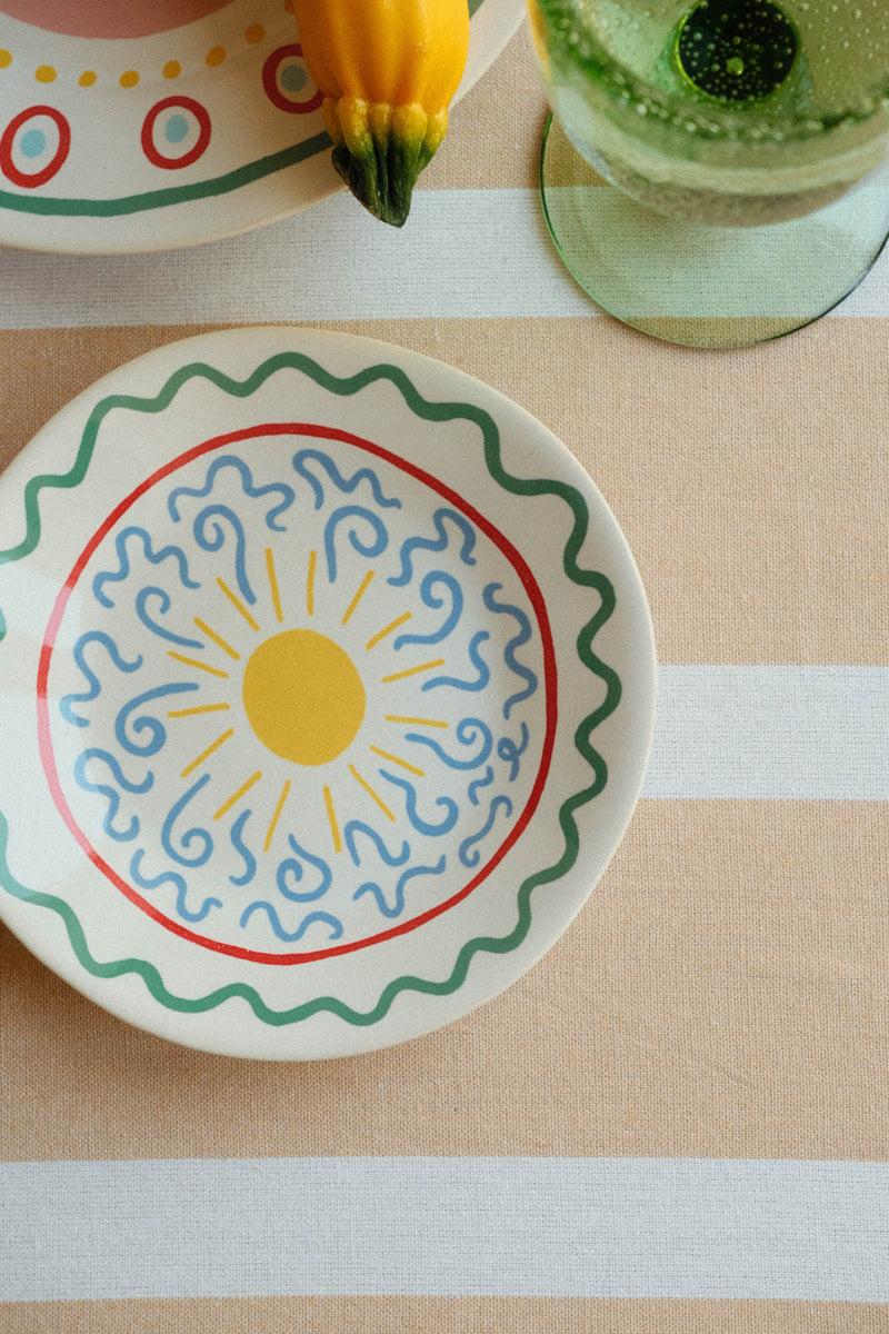 Stoneware Summer Small Plate - Sunshine