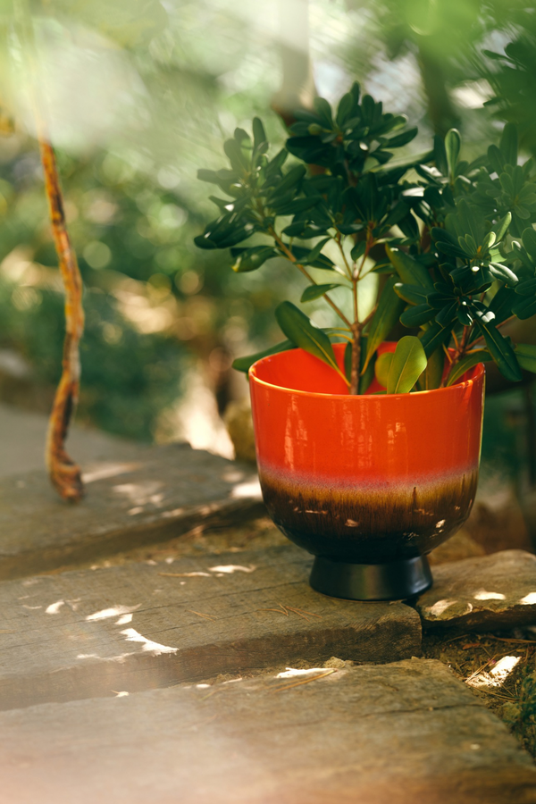 HKLIVING ® | Retro Flower Pot - Cherry Red