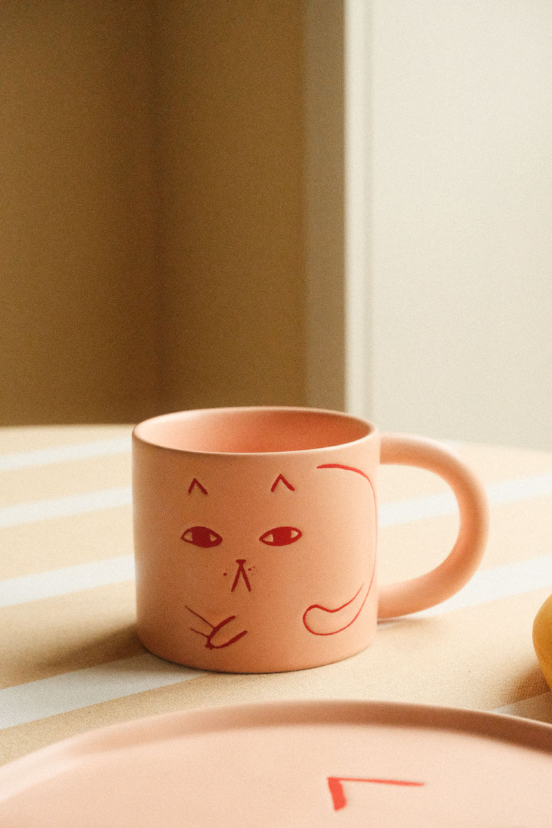 Donna Wilson | Pink Cat Mug
