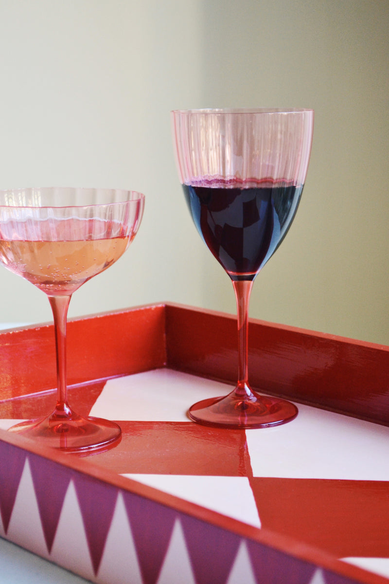 Pink Wine Glass