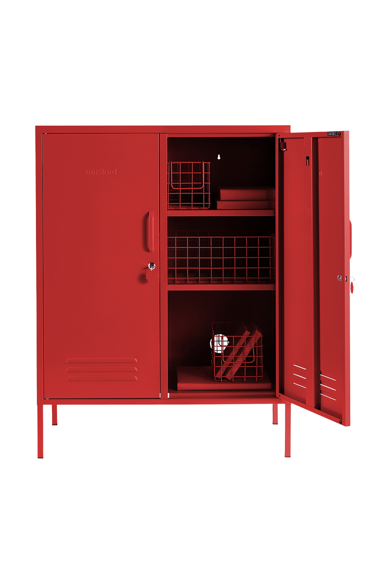 Mustard Made | The Midi Metal Locker in Poppy