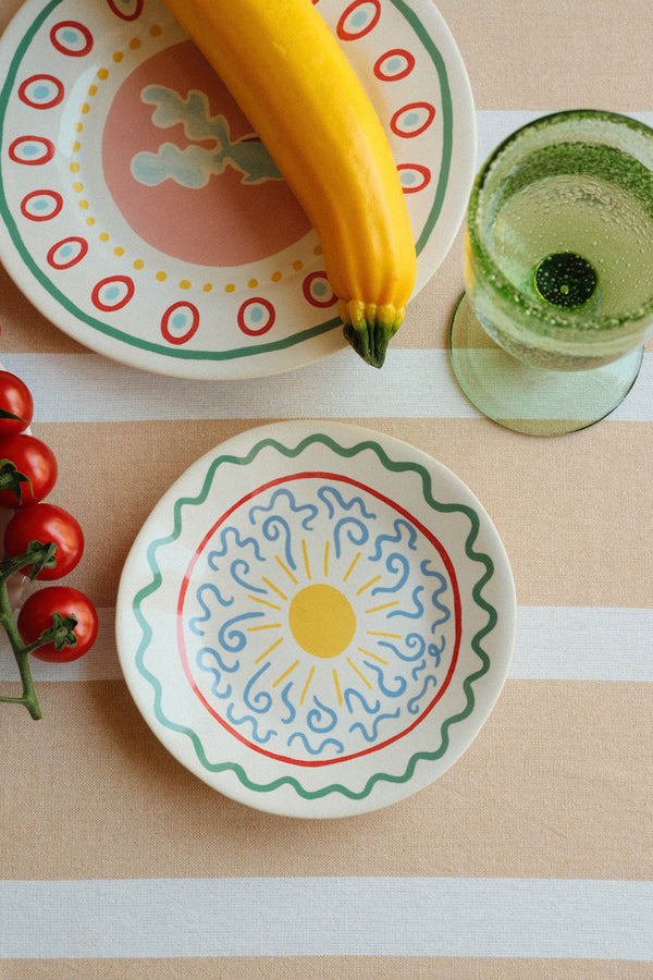 Stoneware Summer Small Plate - Sunshine