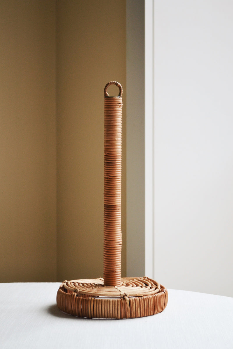 Rattan Kitchen Roll Holder