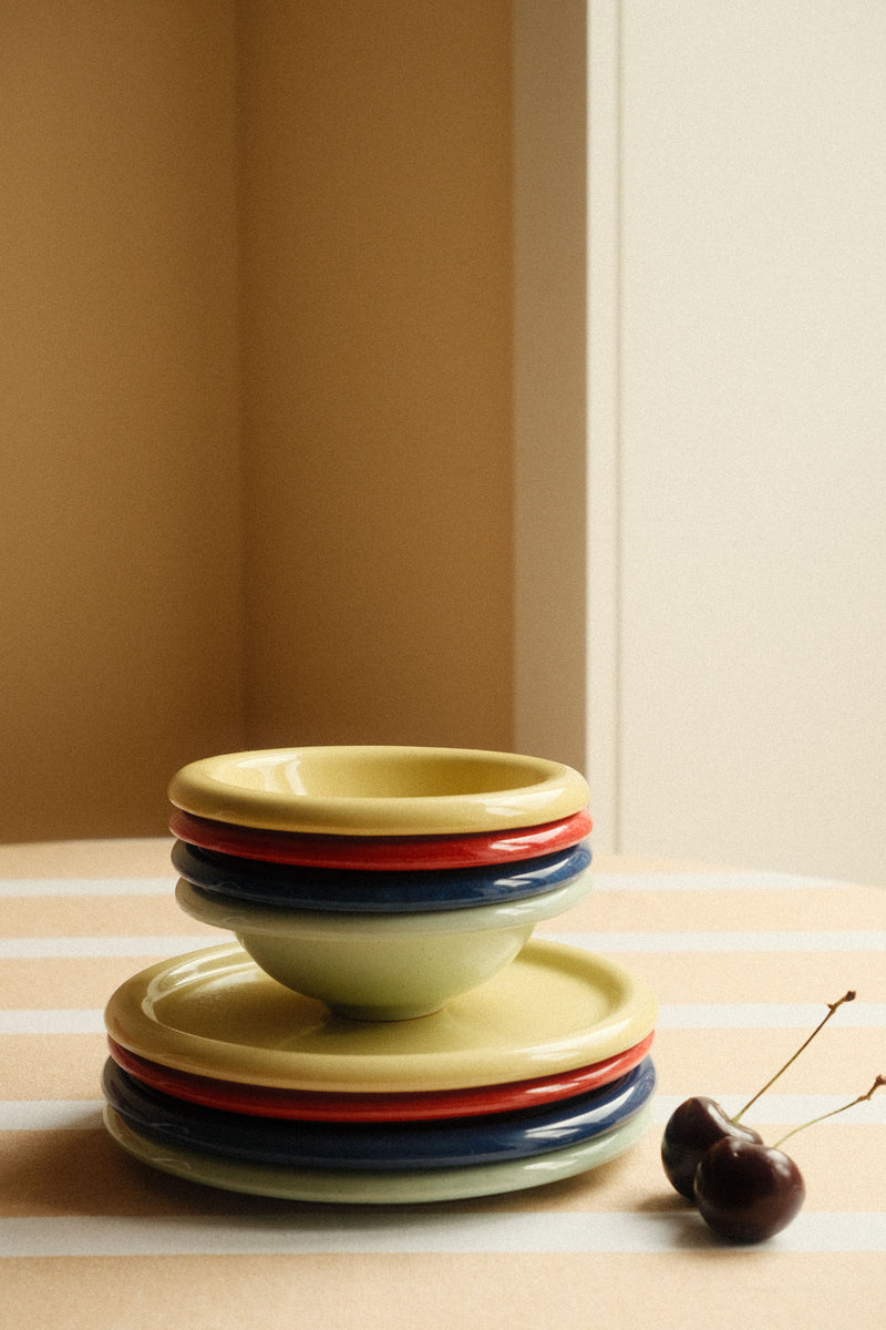 Chunky Edge Small Plate- Four Colours Available