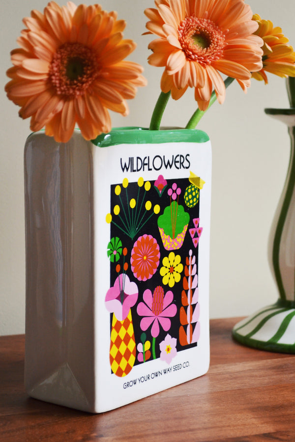 Wildflower Seeds Packet Vase