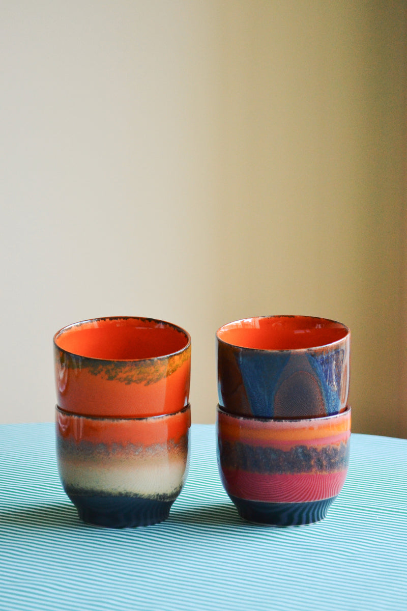 HKLIVING ® | Set of Four Café Cups - Java